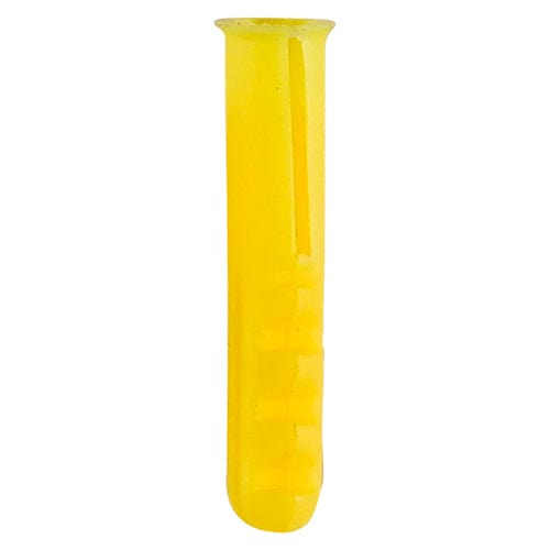 Timco - Plastic Plugs - Yellow 25mm - 100 PCS