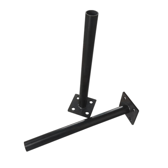 Composite fence bolt down post mount 100 x 100 x 400mm Black